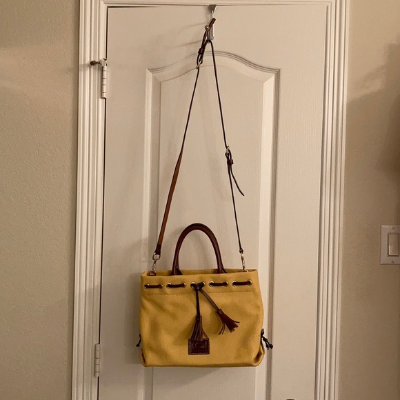 Dooney&Bourke Pebble Yellow Wakefield Tassel Tote - Picture 5 of 5